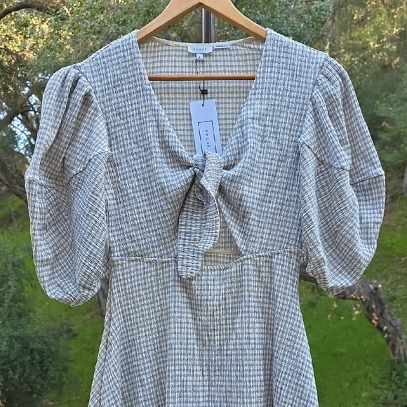 NEW $485 RHODE GINNY MIDI DRESS IN CERULEAN SIZE 6 - Picture 3 of 11